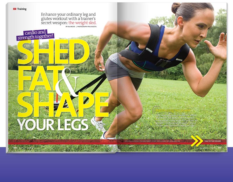 Alli McKee, Sled Training Oxygen Magazine